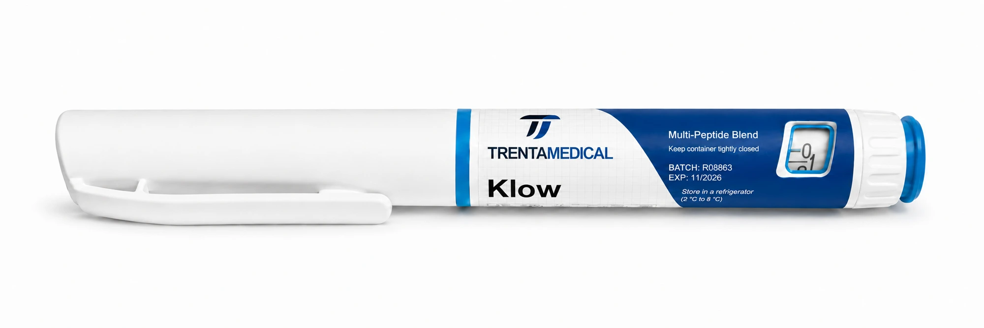 Klow Blend 80mg Pen Kit (TB-500 10mg · BPC-157 10mg · GHK-Cu 50mg · KPV 10mg) — pen